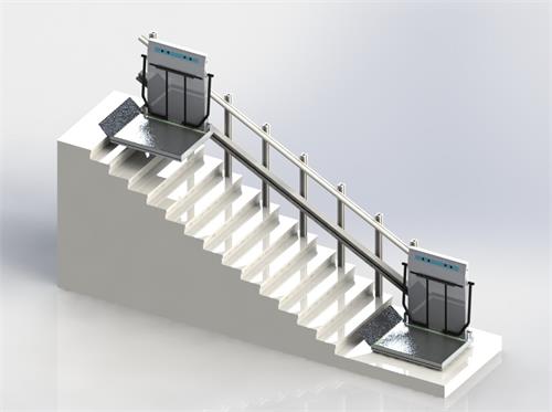 斜掛無障升降平臺